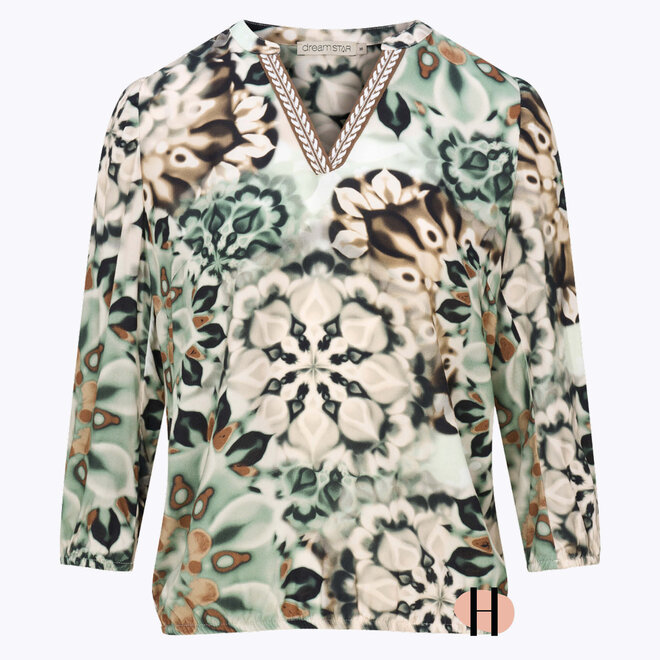 Z26 108 Cemily Blousetop MANDALA Jade Mix