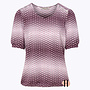 Z26 111 Artidora Top STREEP Pink-Bordeaux