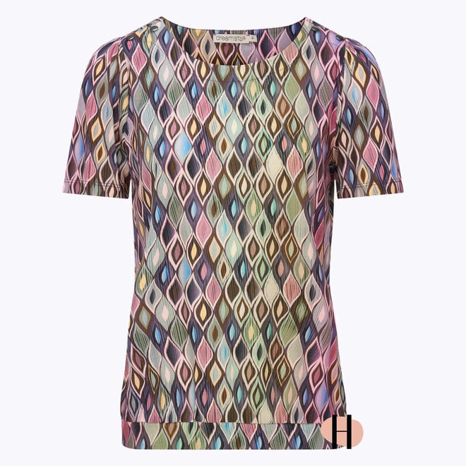 Top met All-Over Dessin "Waikiki" in Multicolor