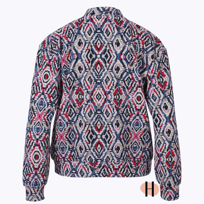 Bomberjasje Gekleurde Print in Multicolor