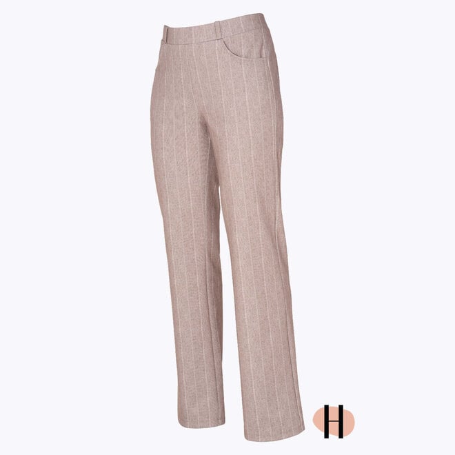 Pantalon met Krijtstreep "Pontel" in Walnut