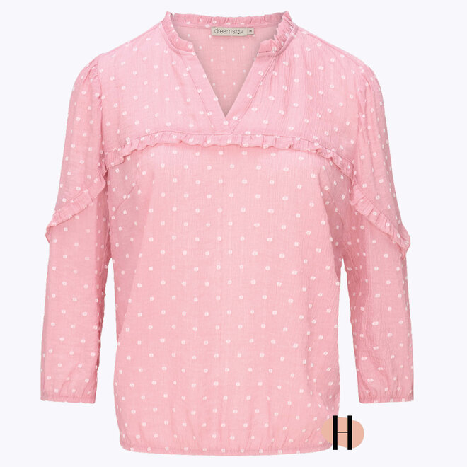 Blouson Plumetis Stof "Noah" in Pink