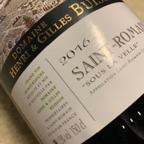 Domaine Henri & Gilles Buisson Saint-Romain Sous la Velle magnum Domaine Henri & Gilles Buisson Saint-Romain Sous la Velle magnum