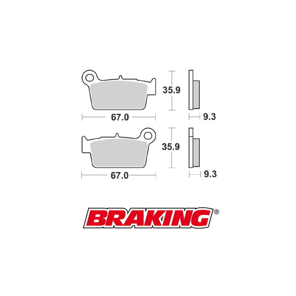 Braking Braking remblokken 890CM YAMAHA achter