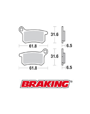 Braking Braking remblokken CM44 KTM SX 65 voor + achter