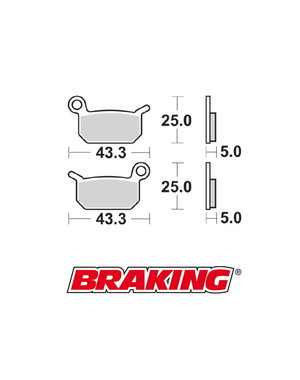 Braking Braking remblokken CM44 KTM SX 50 voor + achter