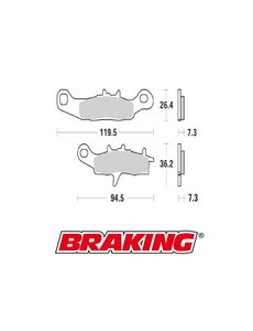 Braking Braking remblokken CM44 KX85 / RM85 voor