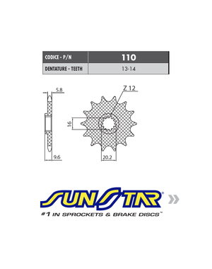 Sunstar Sunstar voortandwiel KTM SX 65