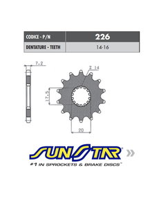 Sunstar Sunstar voortandwiel YAMAHA YZ 85