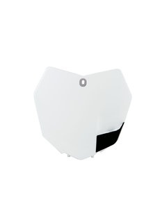Rtech FRONT NUMBER PLATE KTM WHITE (OE)