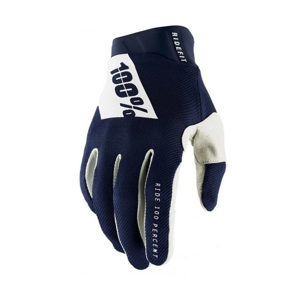 100% RIDEFIT GLOVES NAVY/WHITE M