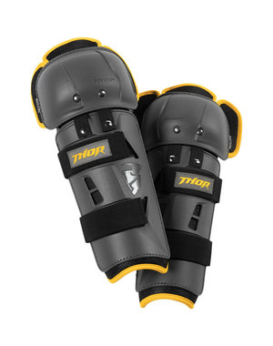 Thor YOUTH SECTOR GP CHARCOAL/YELLOW KNEE GUARD