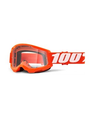 100% STRATA 2 ORANGE CLEAR LENS