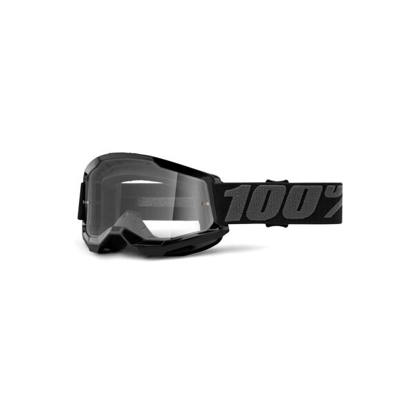 100% STRATA 2 BLACK CLEAR LENS