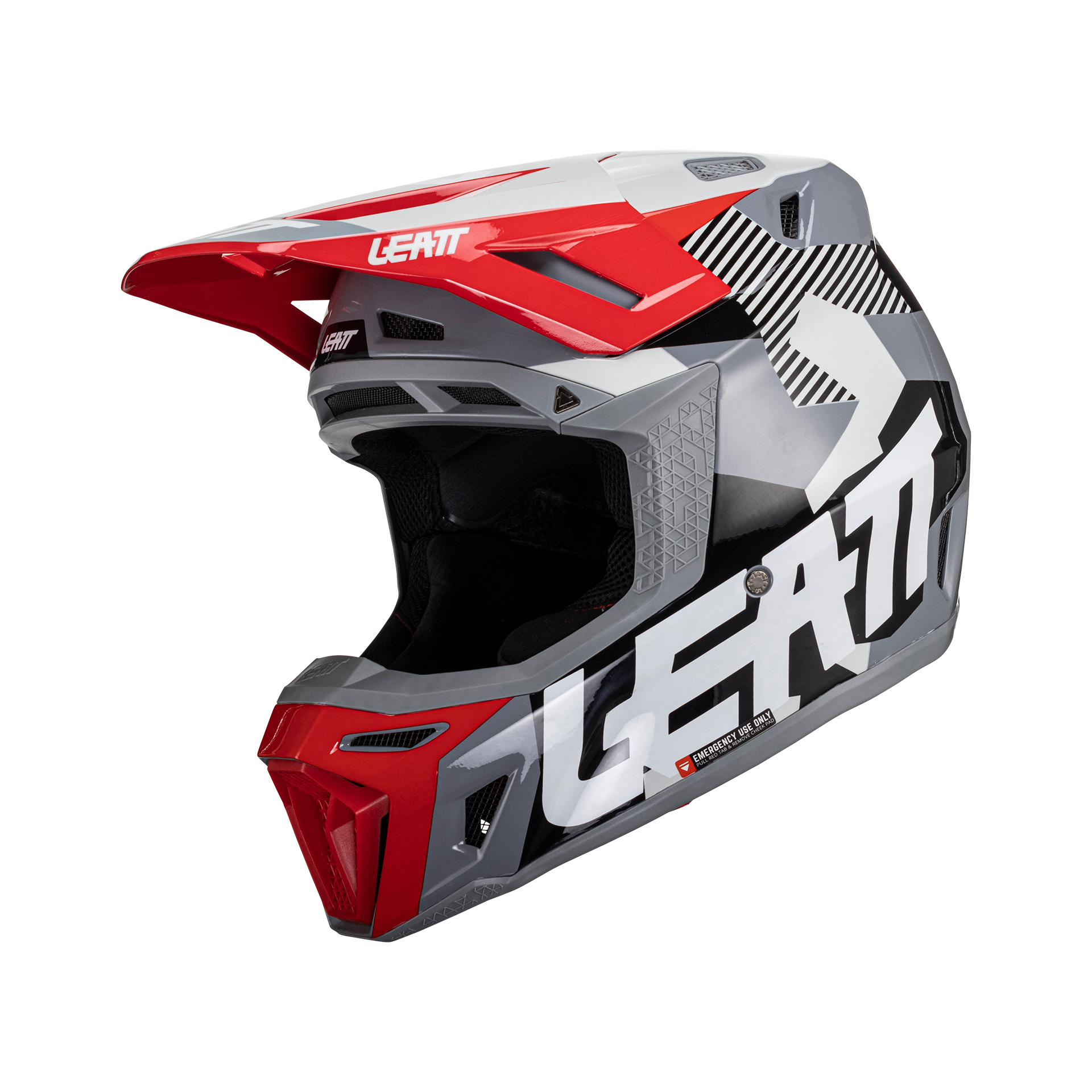 Casco motocross Leatt 8.5 Composite bianco