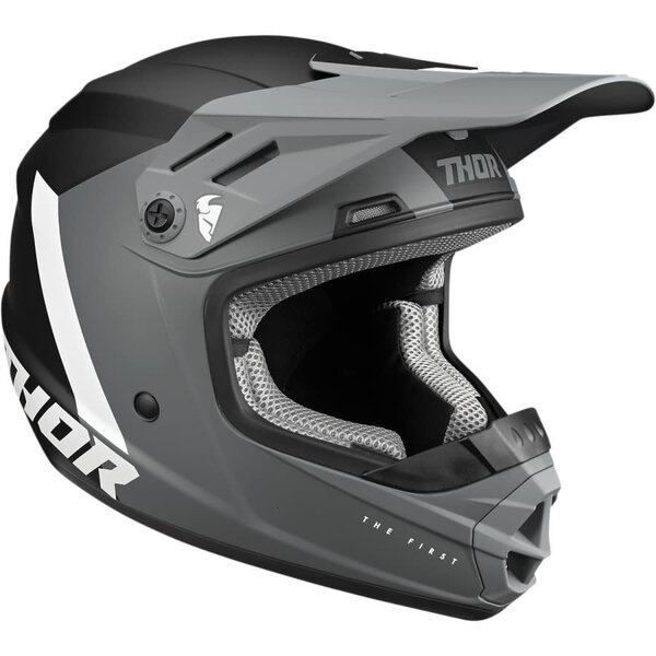 Thor YOUTH SECTOR CHEV GREY/BLACK HELMET - MAAT LG