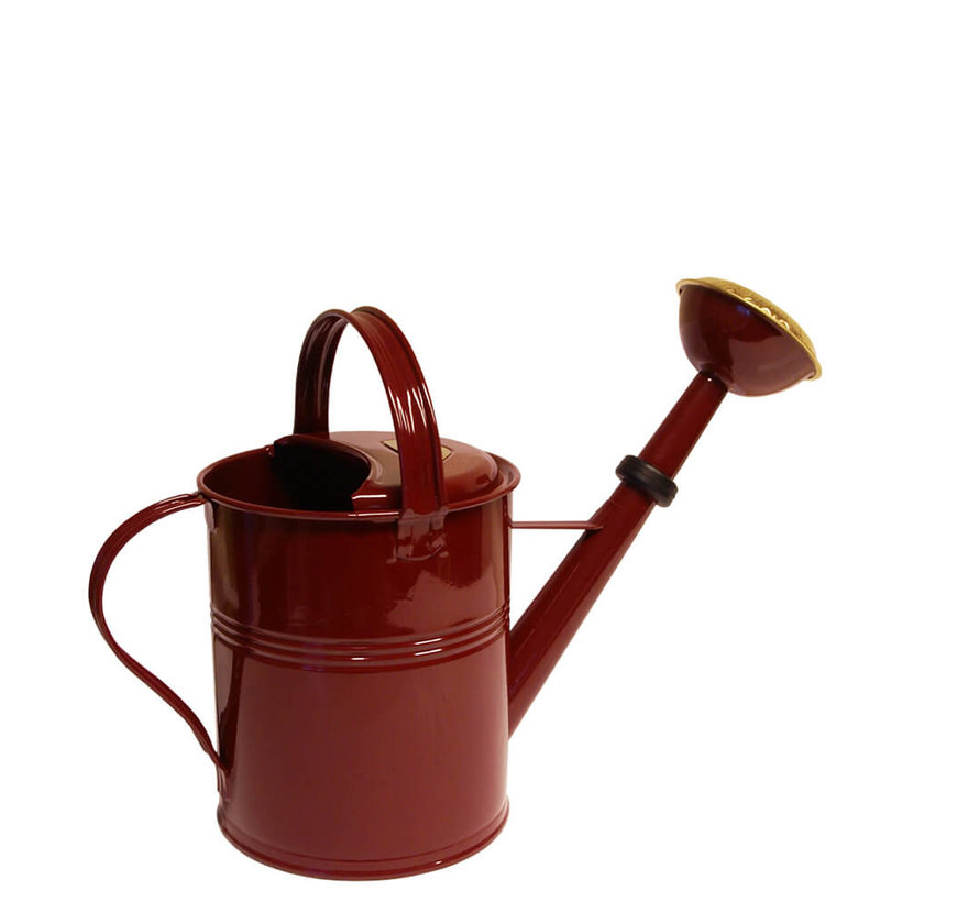 Gieter 5 liter - Zink - Wijnrood