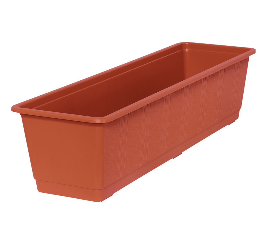 Balkonbak 60 cm terracotta