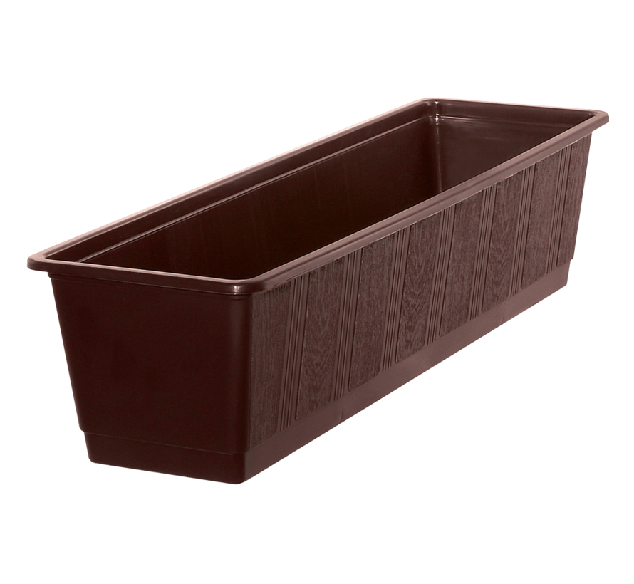 Balkonbak 60 cm bruin