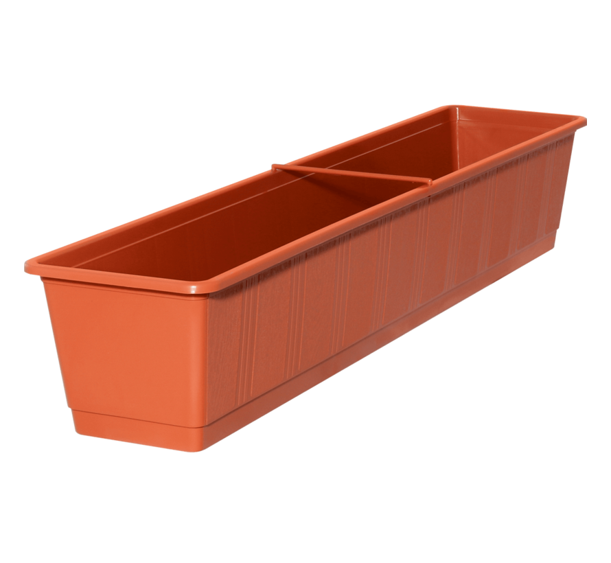 Balkonbak 80 cm terracotta