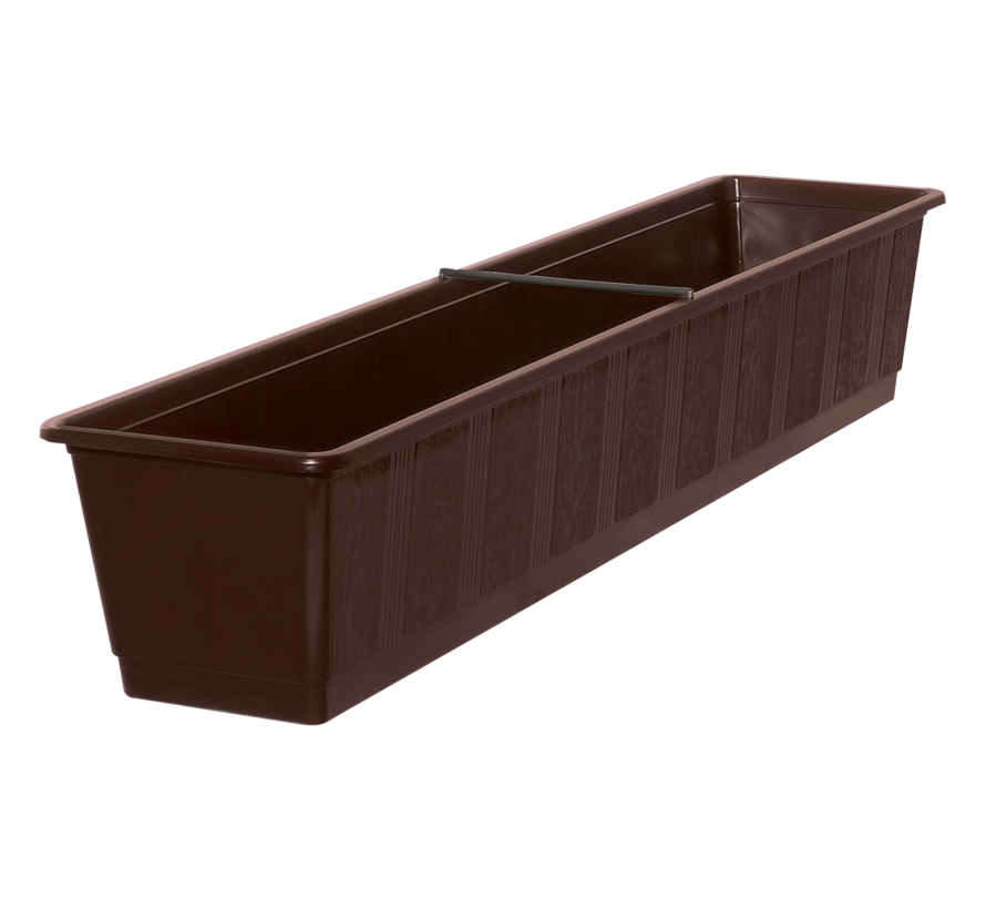 Balkonbak 80 cm bruin