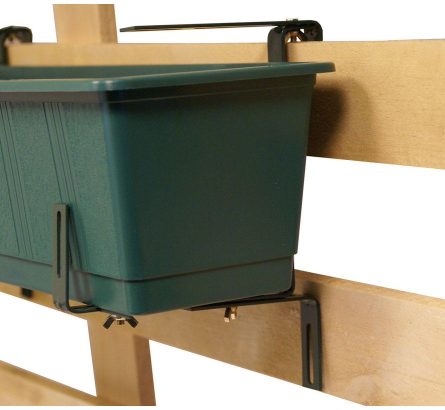 Balkonhaak Type C donker groen - 2 stuks