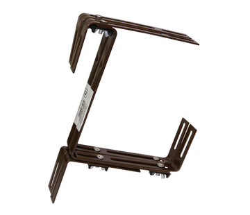 Geli Balkonhaak Type C bruin - 2 stuks