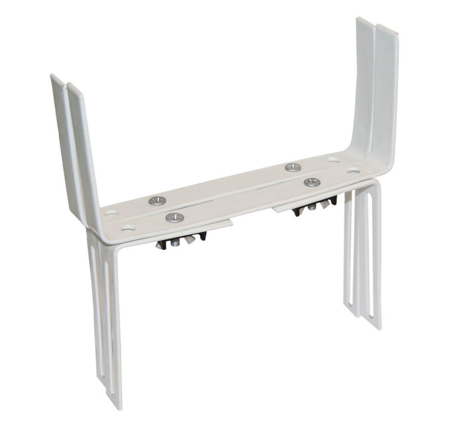 Balkonhaak Type H wit - 2 stuks