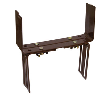 Geli Balkonhaak Type H bruin - 2 stuks