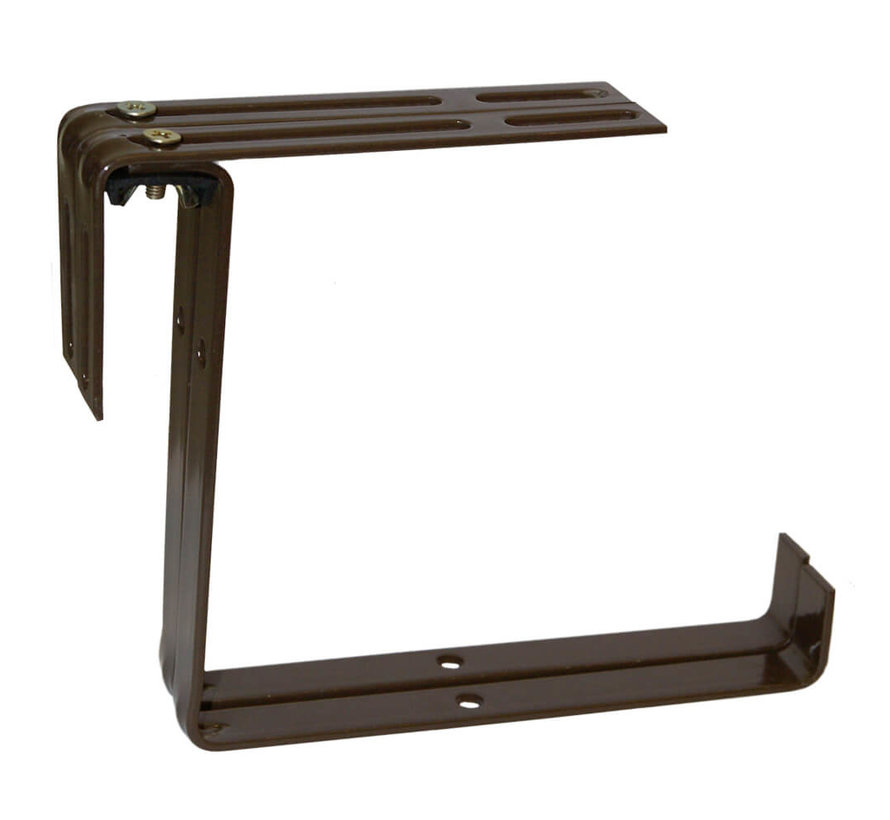 Balkonhaak Type B bruin - 2 stuks