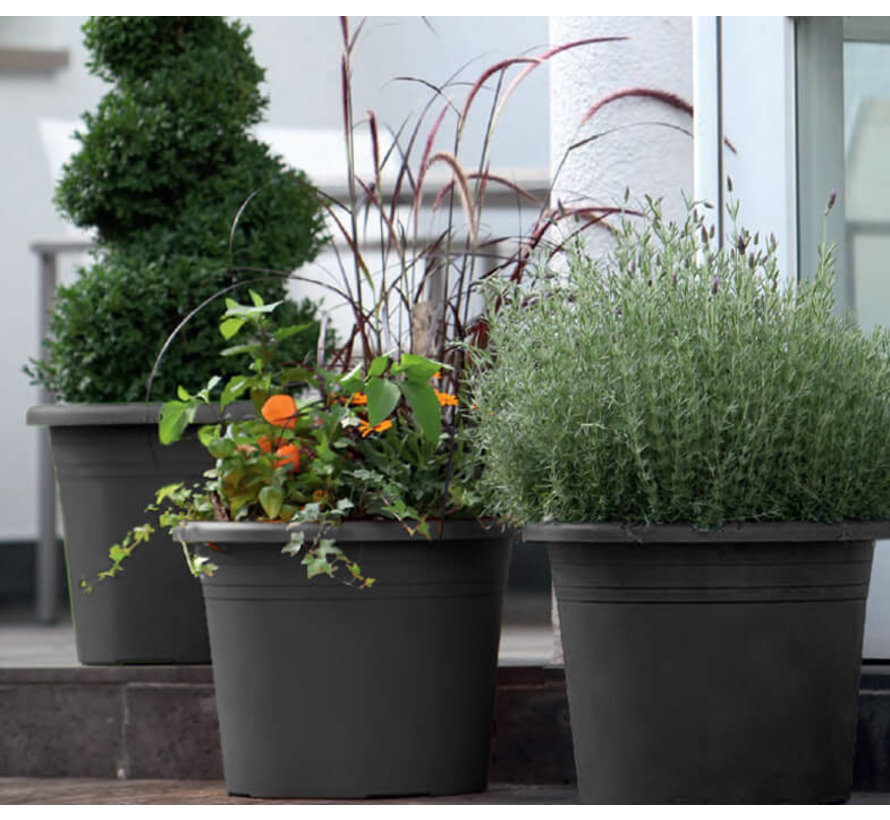 Bloempot CYLINDRO ø 16cm - Antraciet