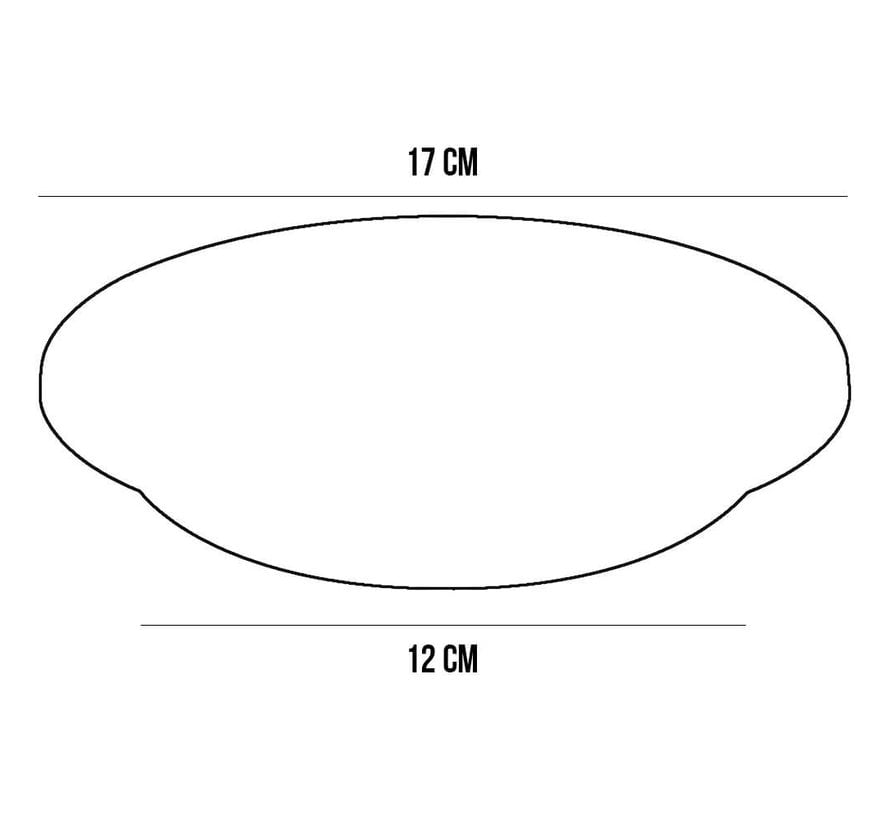 Bloempot Schotel CYLINDRO ø 17cm - Antraciet