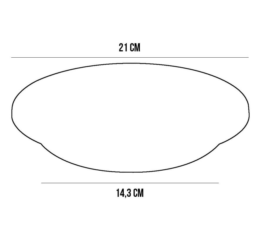 Bloempot Schotel CYLINDRO ø 21cm - Terracotta