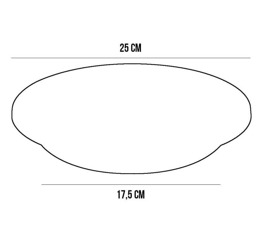 Bloempot Schotel CYLINDRO ø 25cm - Olijfgroen