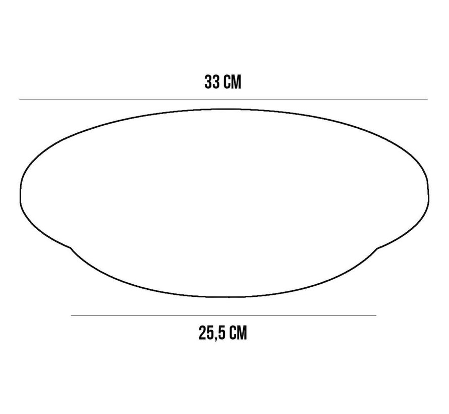 Bloempot Schotel CYLINDRO ø 33cm - Antraciet