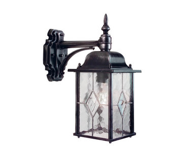 Franssen Verlichting Wandlamp - Wexford - Hangend - Zwart/Zilver