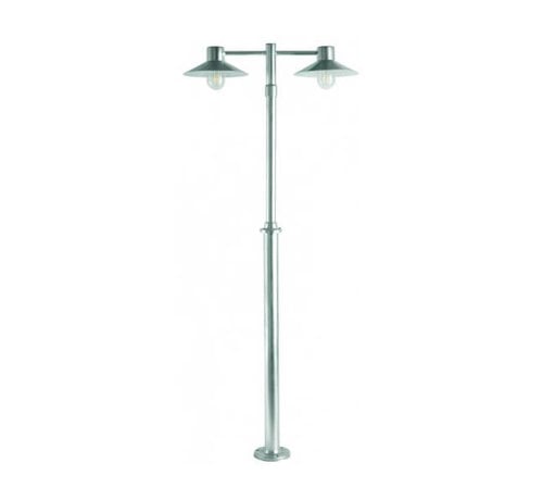 Franssen Verlichting Staande buitenlamp - Selva - 230 cm - Gegalvaniseerd - Dubbel