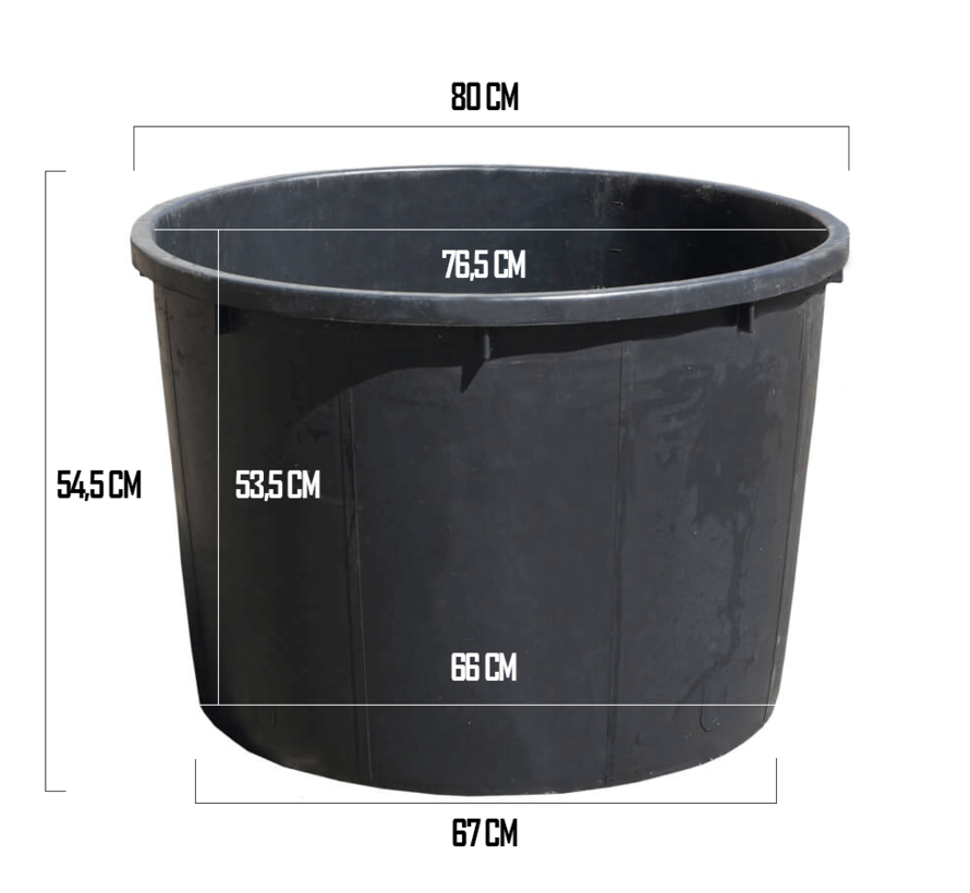 Kuip 210 Liter - ø 80 x 55 cm