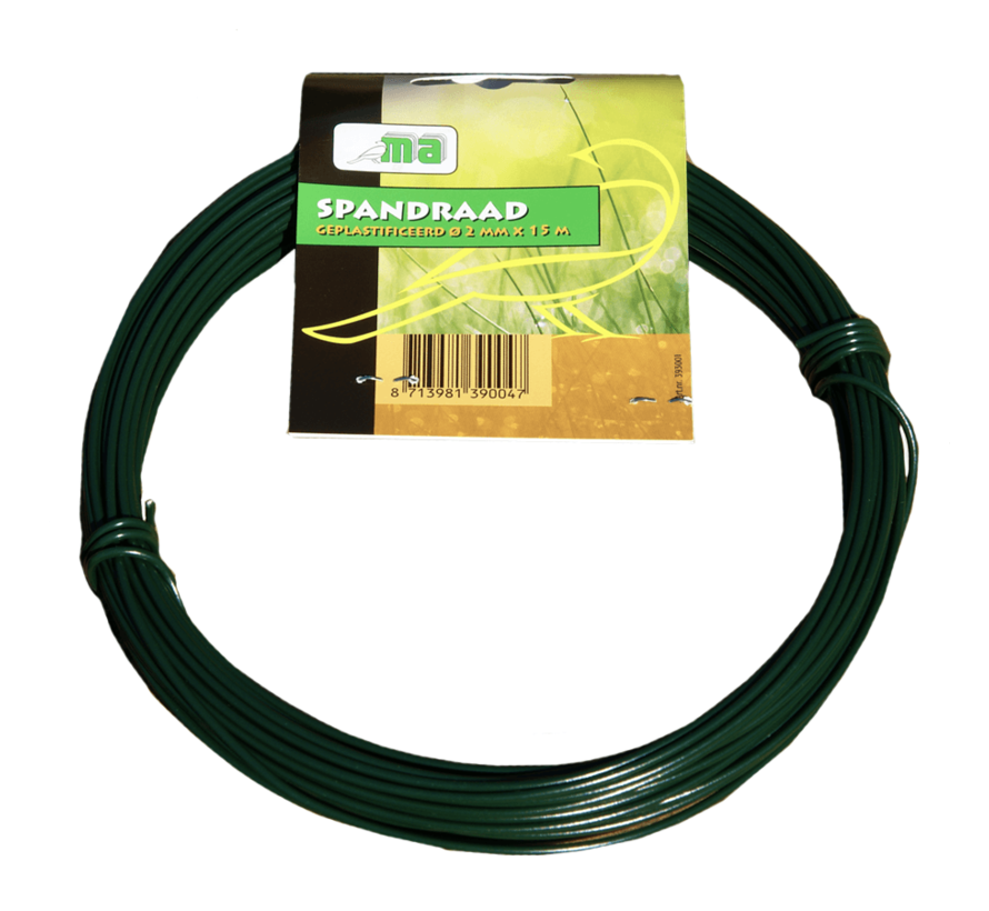 Spandraad - Geplastificeerd - ø 2 mm x 15 meter