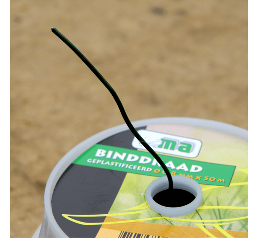 Binddraad - Geplastificeerd - ø 0,6 mm x 50 meter