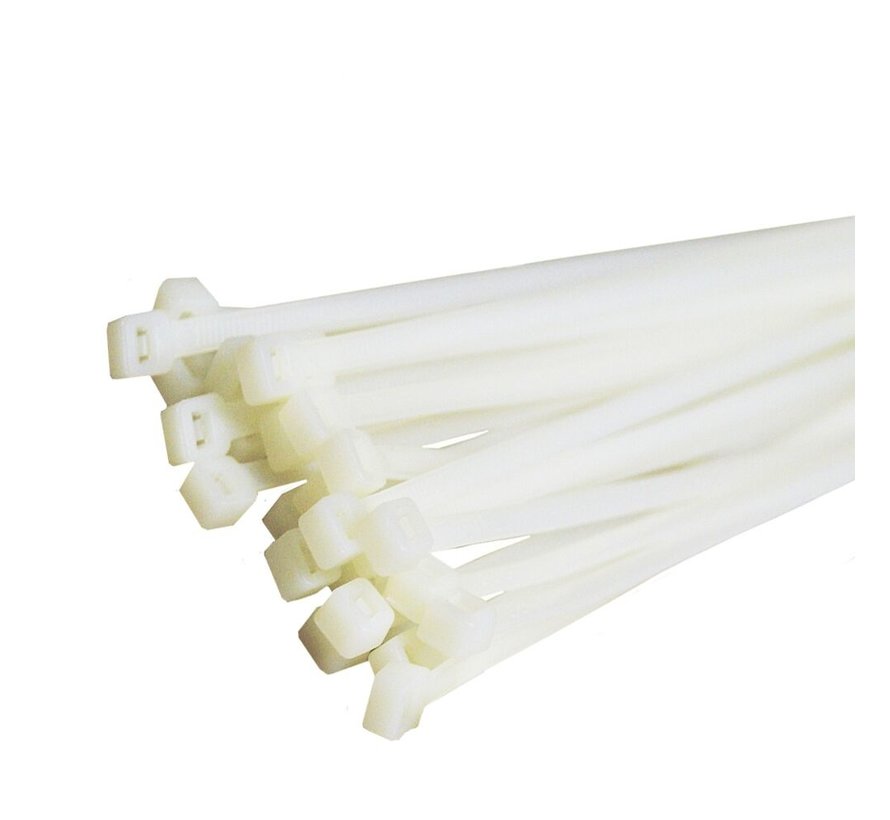 Kabelbinder Wit - 36,8 cm - 4,8 mm - 100 stuks