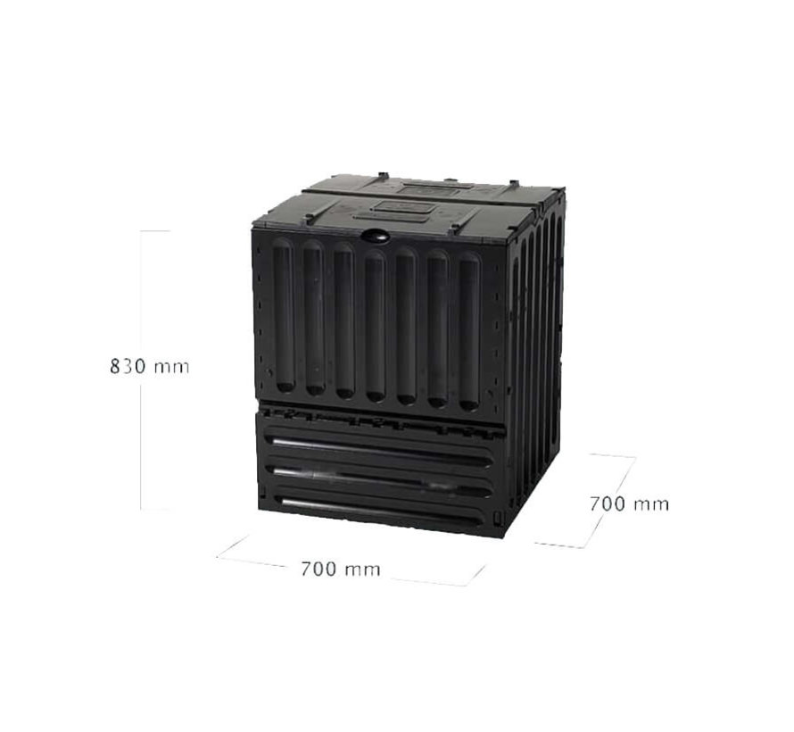 Compostvat Eco King 400 liter - Zwart