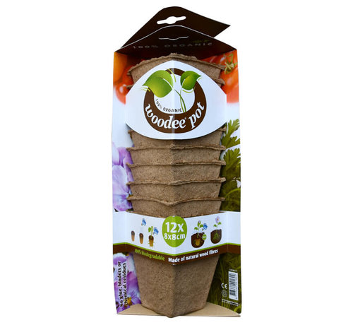 HGA Kweekpot - Woodee® Pot 12x - 8 x 8 cm