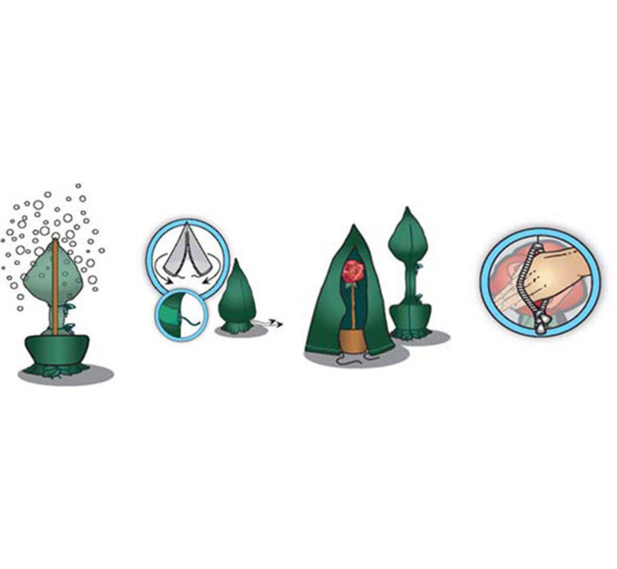 Plantenhoes mt. XL (winterbescherming) Ø 125 x h. 250 cm