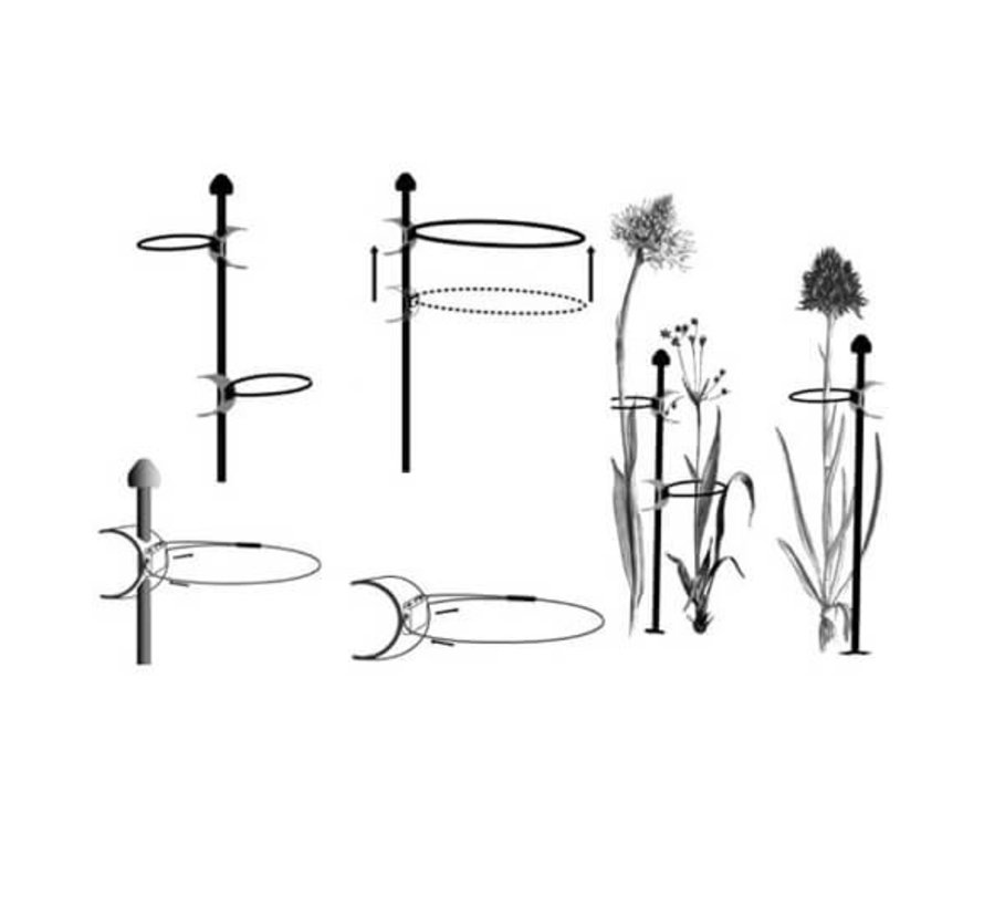 Plantenstok 75 cm + Koppelstuk