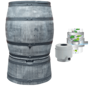 Roto Regentonset Roto 240 liter + voet + vulautomaat - Grijs