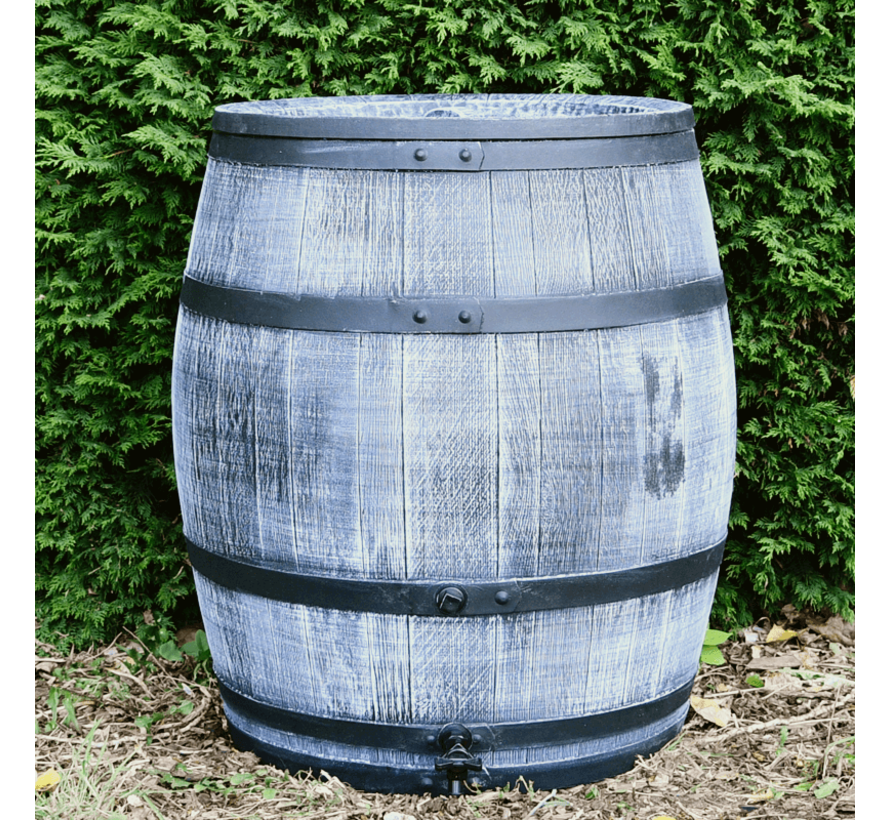 Regentonset Roto 240 liter + voet - Grijs