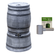 Roto Regentonset Roto 50 Liter + Voet + Vulautomaat - Grijs