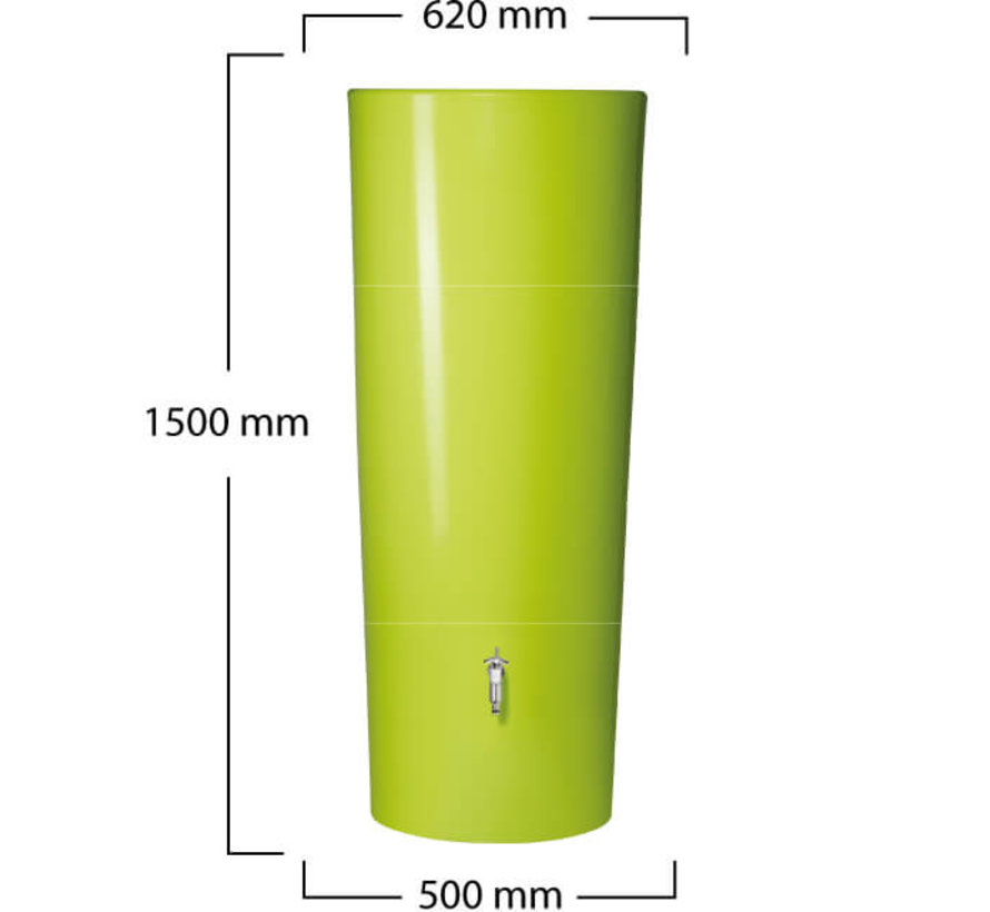 Regenton 2 in 1 - 350 Liter - Apple + Vulautomaat