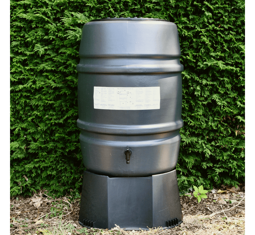 Regentonset Harcostar - 168 Liter Antraciet + Voet